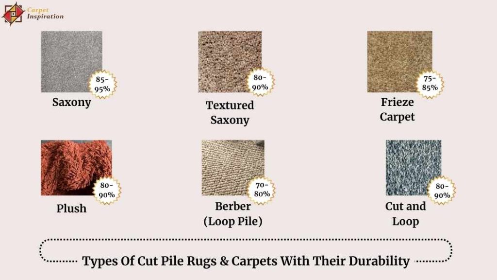 Types Of Cut Pile Rugs & Carpets With Their Durability