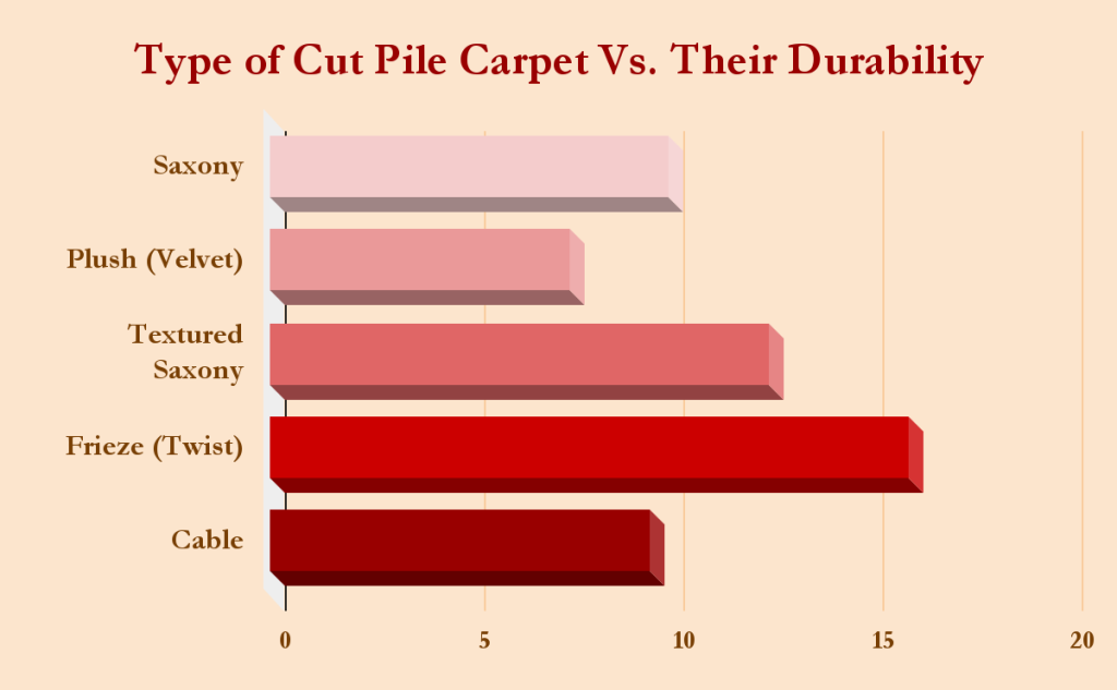 Type of Cut Pile Carpet Vs Their Durability